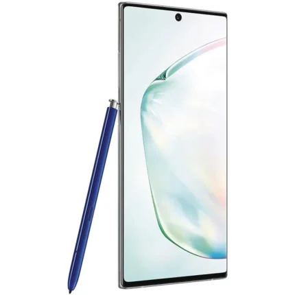 Nouveau smartphone avec stylet, écran grand format et design élégant.