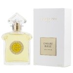 Parfum Guerlain L’Heure Bleue en flacon élégant avec boîte blanche sophistiquée.